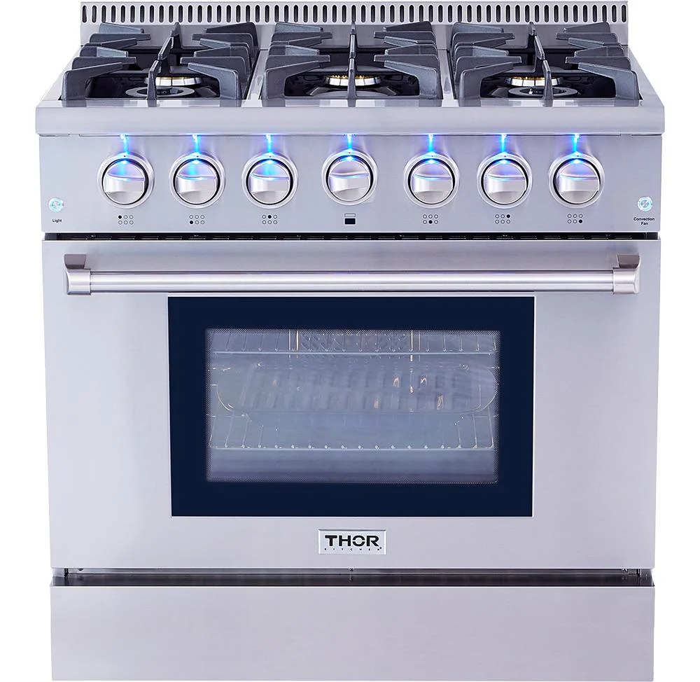 HRG3618ULP Thor Kitchen 36-inch Professional Liquid Propane Range - Image 4