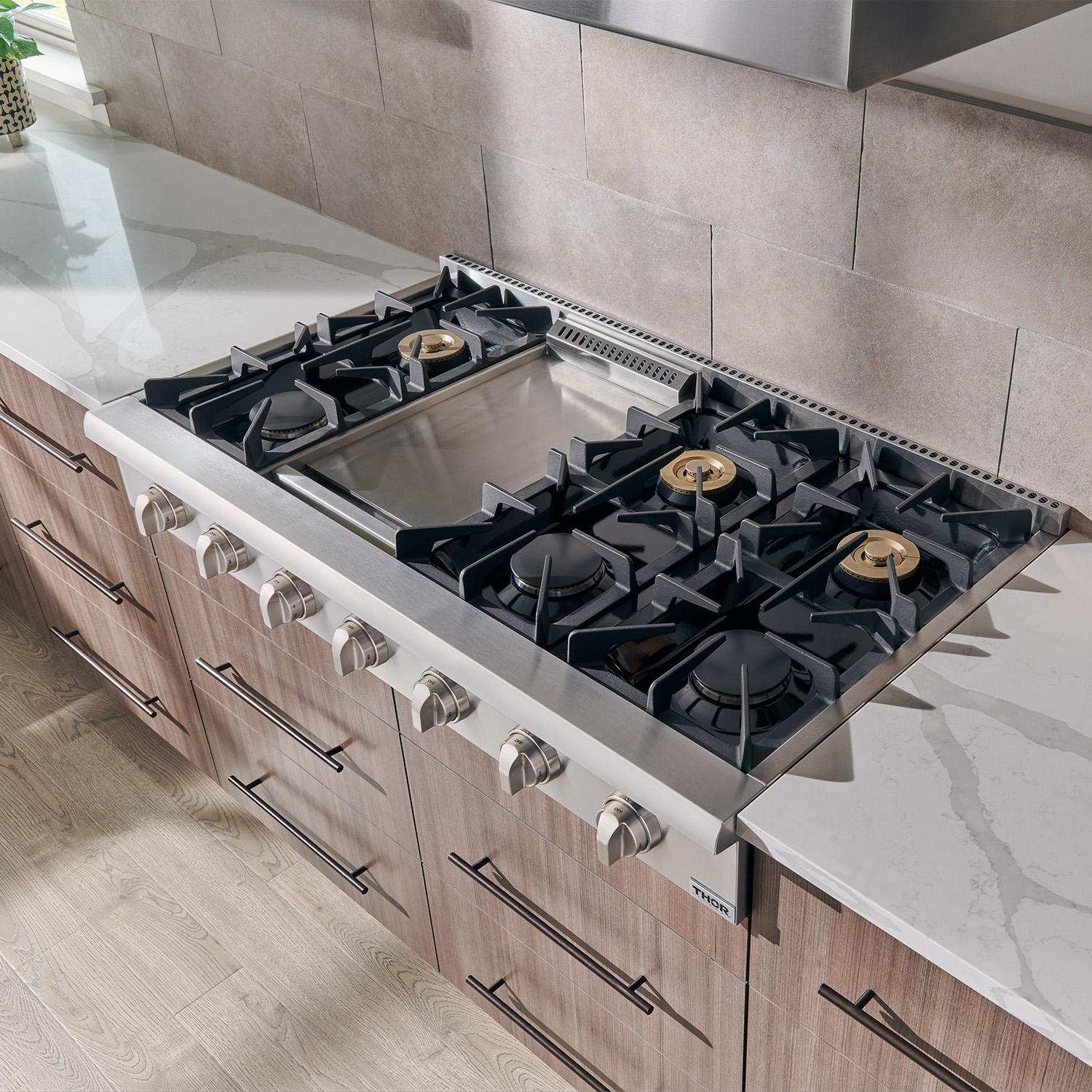 HRT4806ULP Thor Kitchen 48-inch Professional Lp Rangetop - Image 7