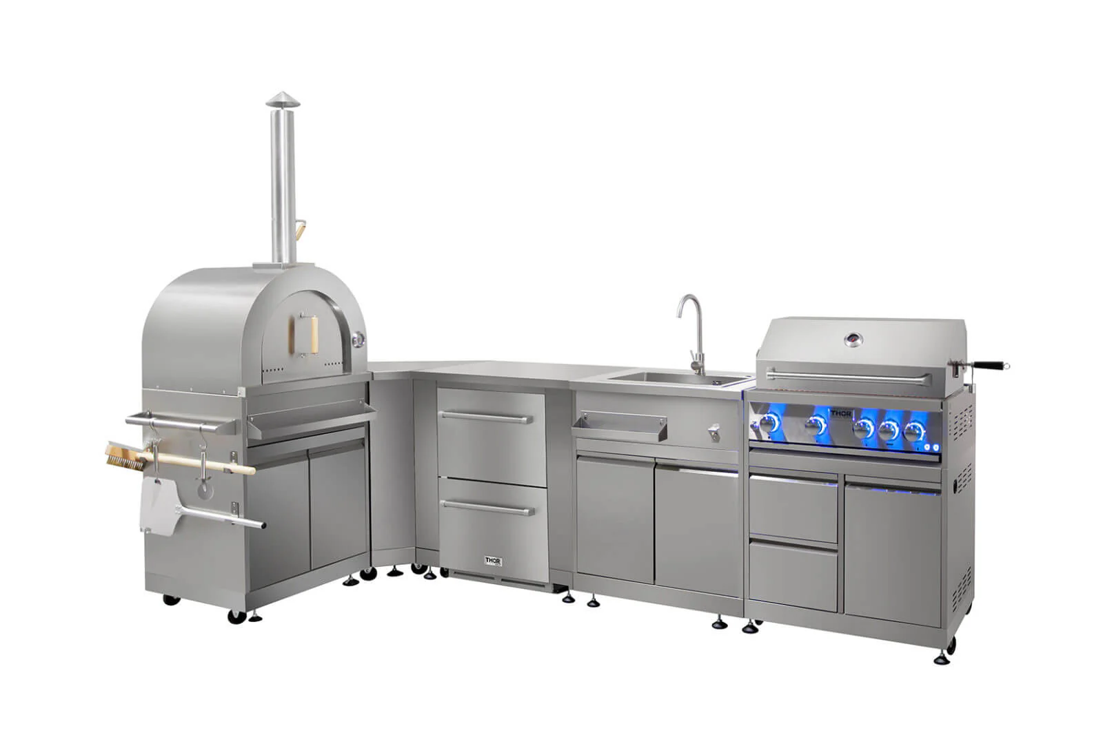 MK02SS304 Thor Kitchen Outdoor Kitchen Refrigerator Cabinet In Stainless Steel - Image 5