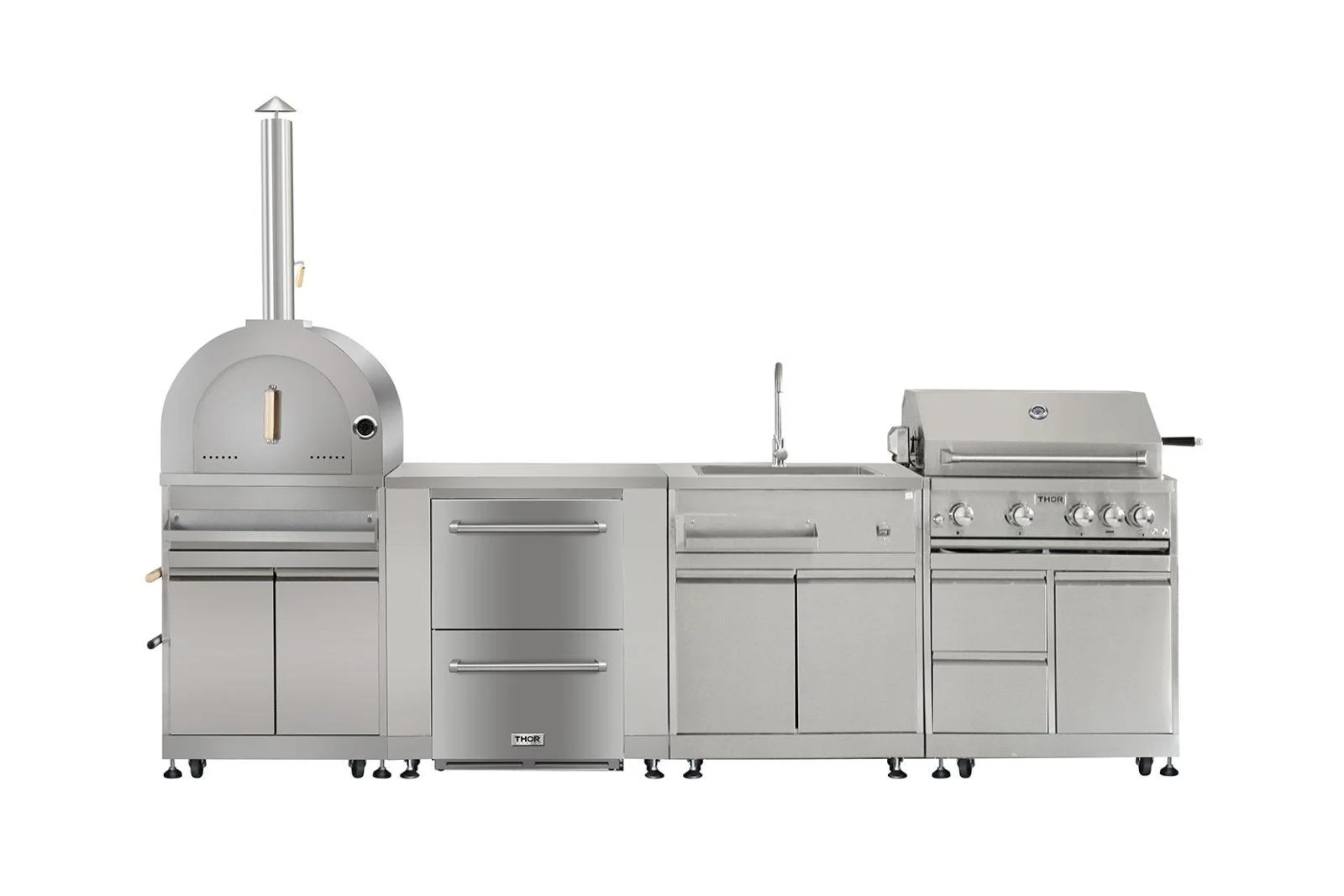 MK03SS304 Thor Kitchen Outdoor Kitchen BBQ Grill Cabinet In Stainless Steel - Image 9