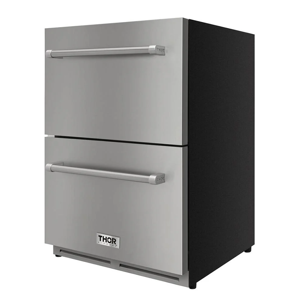 Thor Kitchen 24 Inch Indoor Outdoor Refrigerator Drawer In Stainless Steel (discontinued) - Image 4