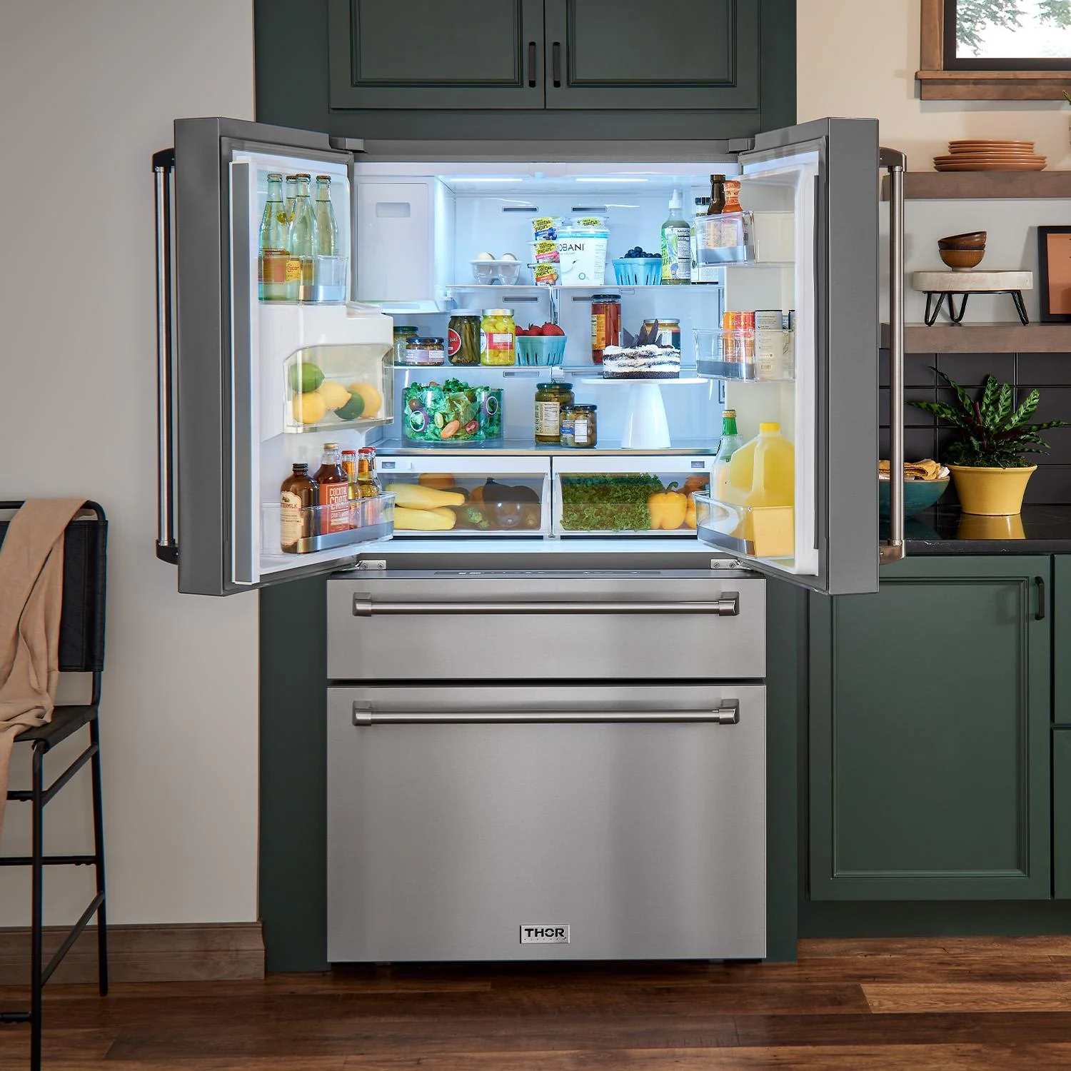 TRF3601FD Thor Kitchen 36 Inch Professional French Door Refrigerator With Ice and Water Dispenser - Model Trf3601fd - Image 2