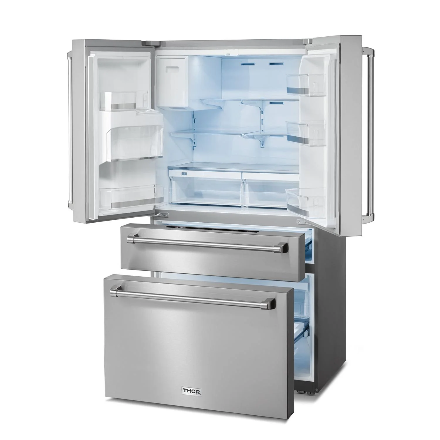 TRF3601FD Thor Kitchen 36 Inch Professional French Door Refrigerator With Ice and Water Dispenser - Model Trf3601fd - Image 4