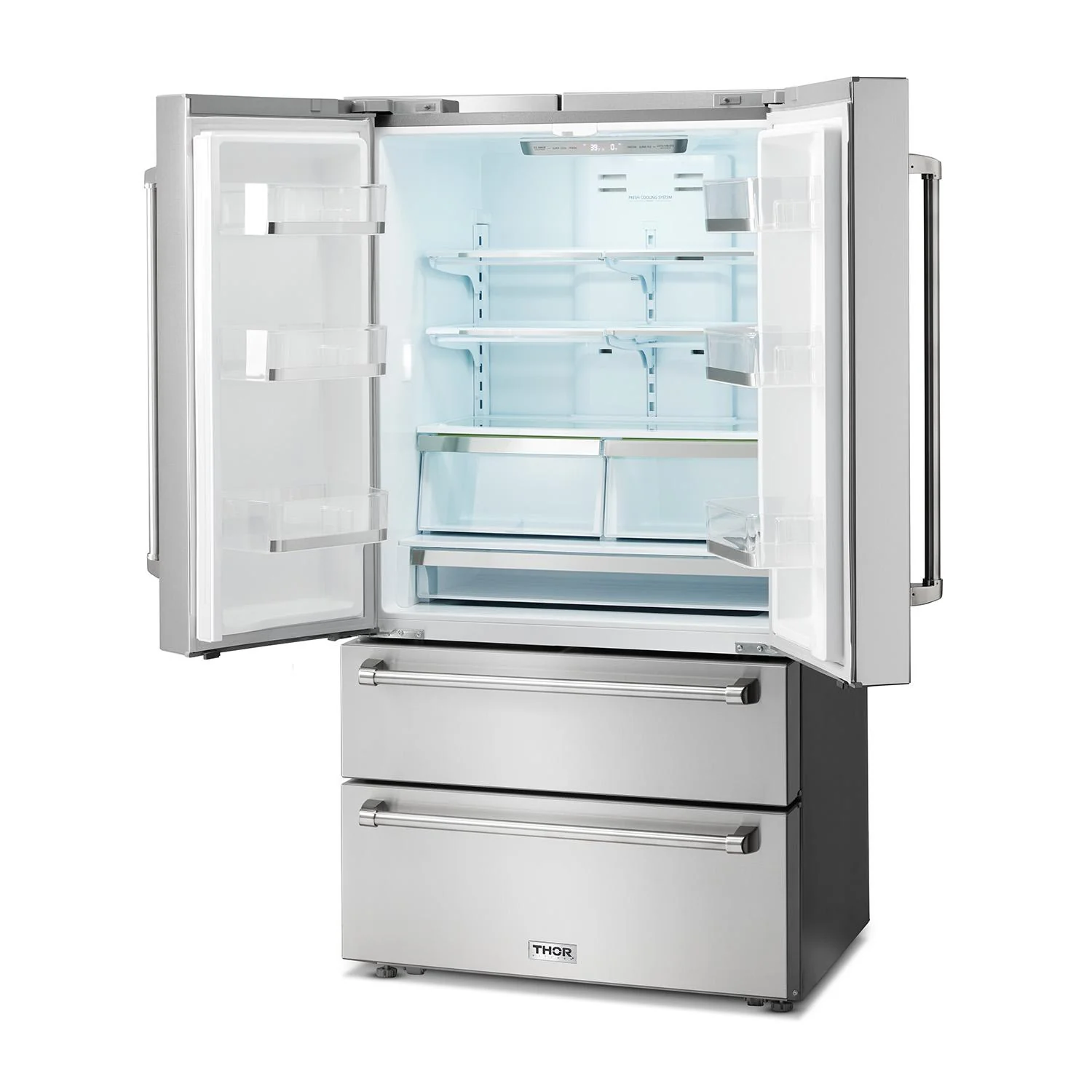 TRF3602 Thor Kitchen 36 Inch Professional French Door Refrigerator With Freezer Drawers - Model Trf3602 - Image 7