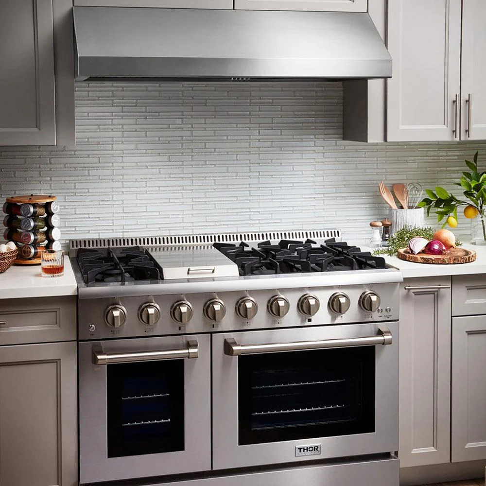 Thor Kitchen TRH4806 48 Inch Professional Range Hood, 11 Inches Tall In Stainless Steel (duct Cover Sold Separately) - Model Trh4806 - Image 7