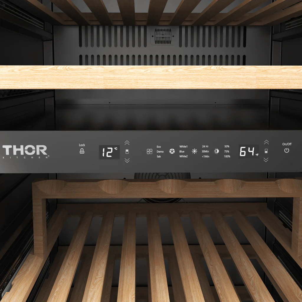TWC2470D Thor Kitchen 24-inch Freestanding Dual Zone Wine Cellar - Image 11