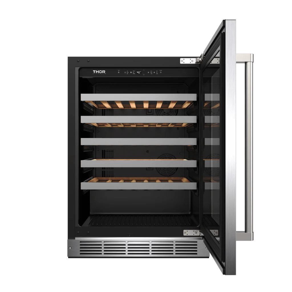TWC24US Thor Kitchen 24-inch Single Zone Wine Cooler, 46 Wine Bottle Capacity - Image 4