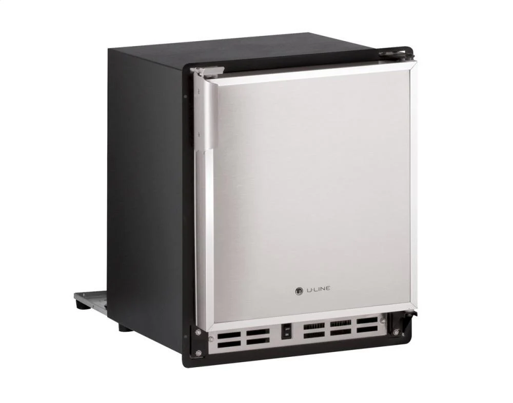 U-Line SP18FCS03A 15" Marine Crescent Ice Maker Stainless Solid Field Reversible - Image 2