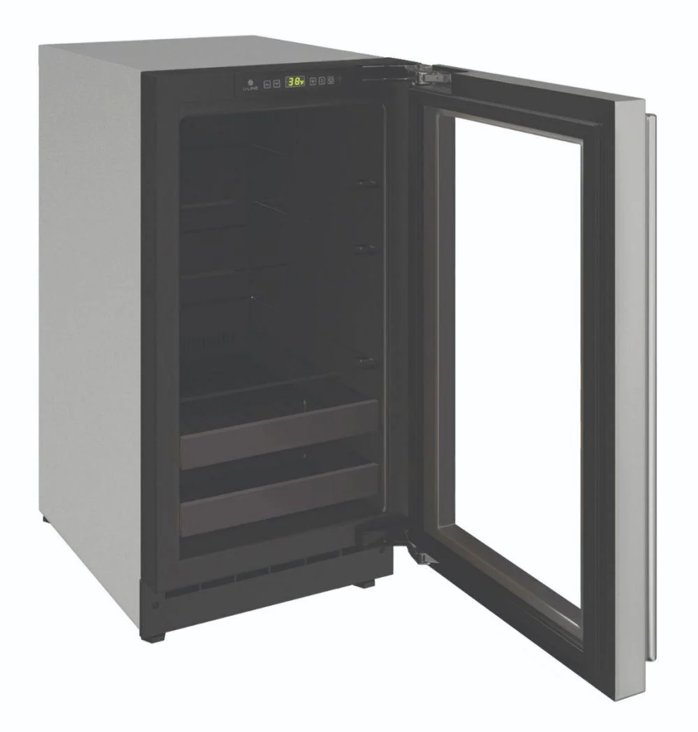 U-Line U2218BEVS15A 2218bev 18" Beverage Center With Stainless Frame Finish and Left-hand Hinge Door Swing and Lock (115 V/60 Hz) - Image 3