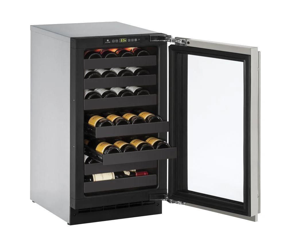 U-Line U2218WCS00B 2218wc 18" Wine Refrigerator With Stainless Frame Finish (115 V/60 Hz) - Image 3