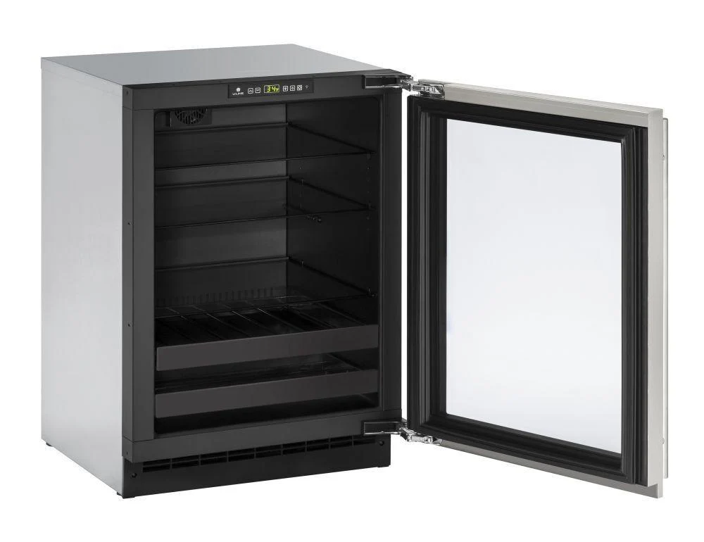 U-Line U2224BEVS15B 2224bev 24" Beverage Center With Stainless Frame Finish and Left-hand Hinge Door Swing and Lock (115 V/60 Hz) - Image 3