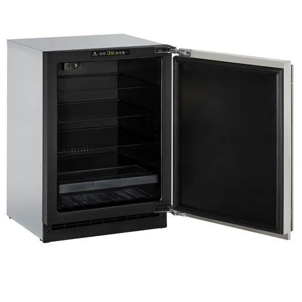 U-Line U2224RS00B 2224r 24" Refrigerator With Stainless Solid Finish and Field Reversible Door Swing (115 V/60 Hz) - Image 3