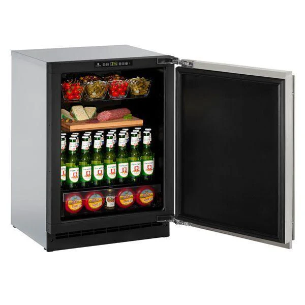 U-Line U2224RS00B 2224r 24" Refrigerator With Stainless Solid Finish and Field Reversible Door Swing (115 V/60 Hz) - Image 4