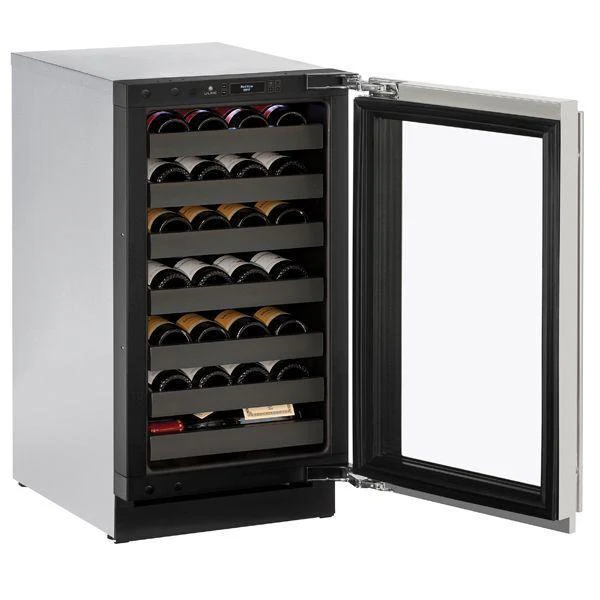 U-Line U3018WCS15B 3018wc 18" Wine Refrigerator With Stainless Frame Finish and Left-hand Hinge Door Swing (115 V/60 Hz Volts /60 Hz Hz) - Image 2