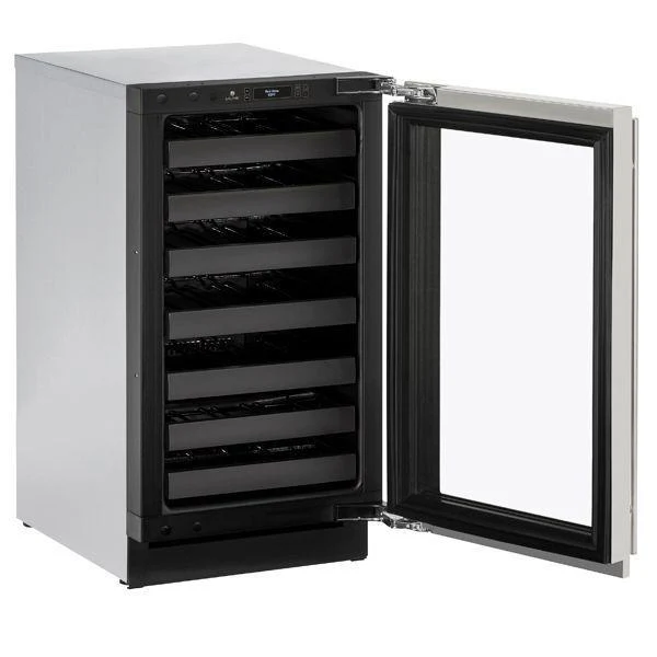 U-Line U3018WCS15B 3018wc 18" Wine Refrigerator With Stainless Frame Finish and Left-hand Hinge Door Swing (115 V/60 Hz Volts /60 Hz Hz) - Image 4