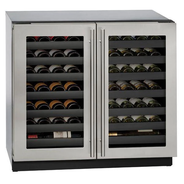 U-Line U3036WCWCS00B 3036wcwc 36" Dual-zone Wine Refrigerator With Stainless Frame Finish (115 V/60 Hz) - Image 2