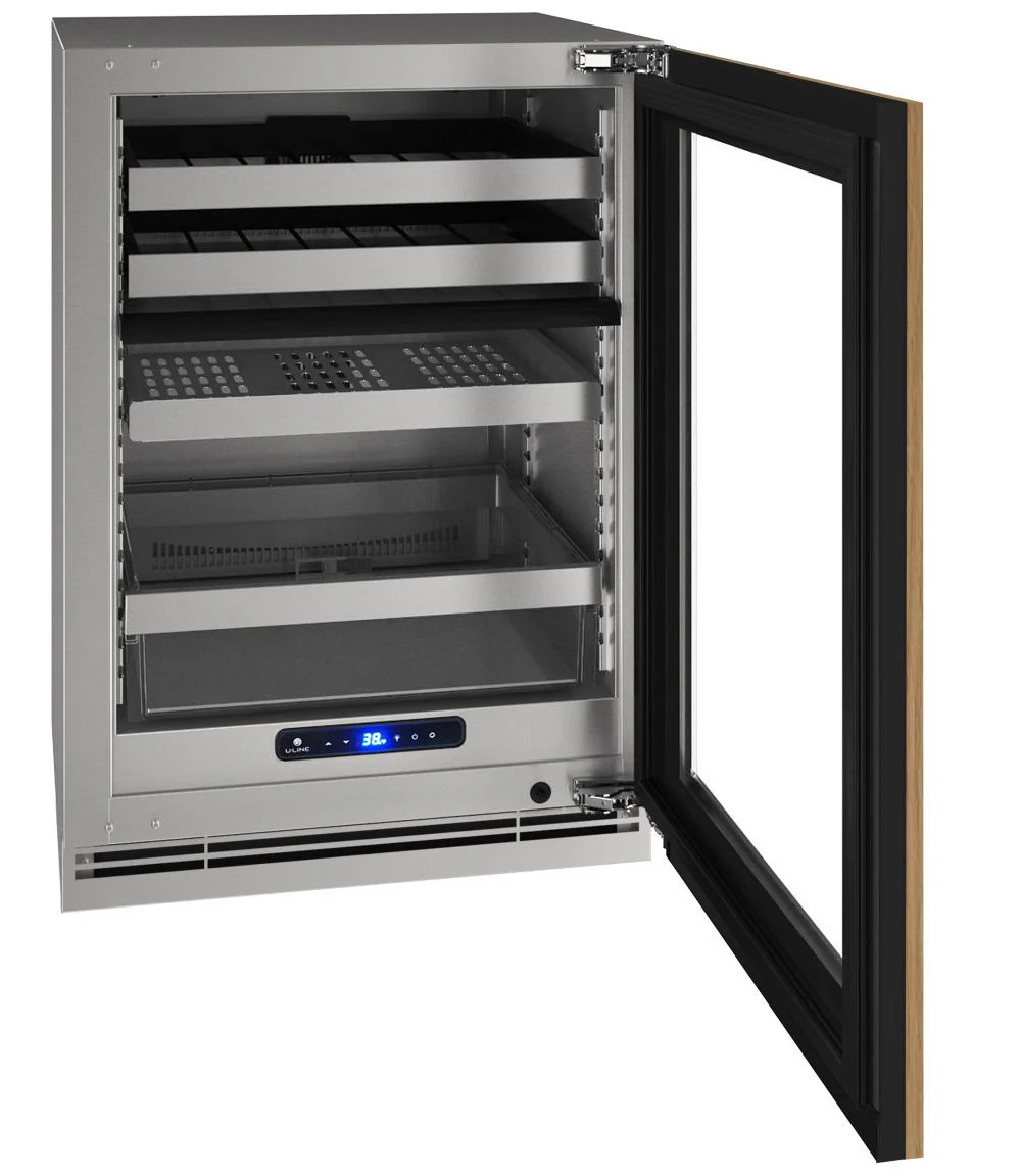 U-Line UHBD524IG01A Hbd524 24" Dual-zone Beverage Center With Integrated Frame Finish and Field Reversible Door Swing (115 V/60 Hz) - Image 2