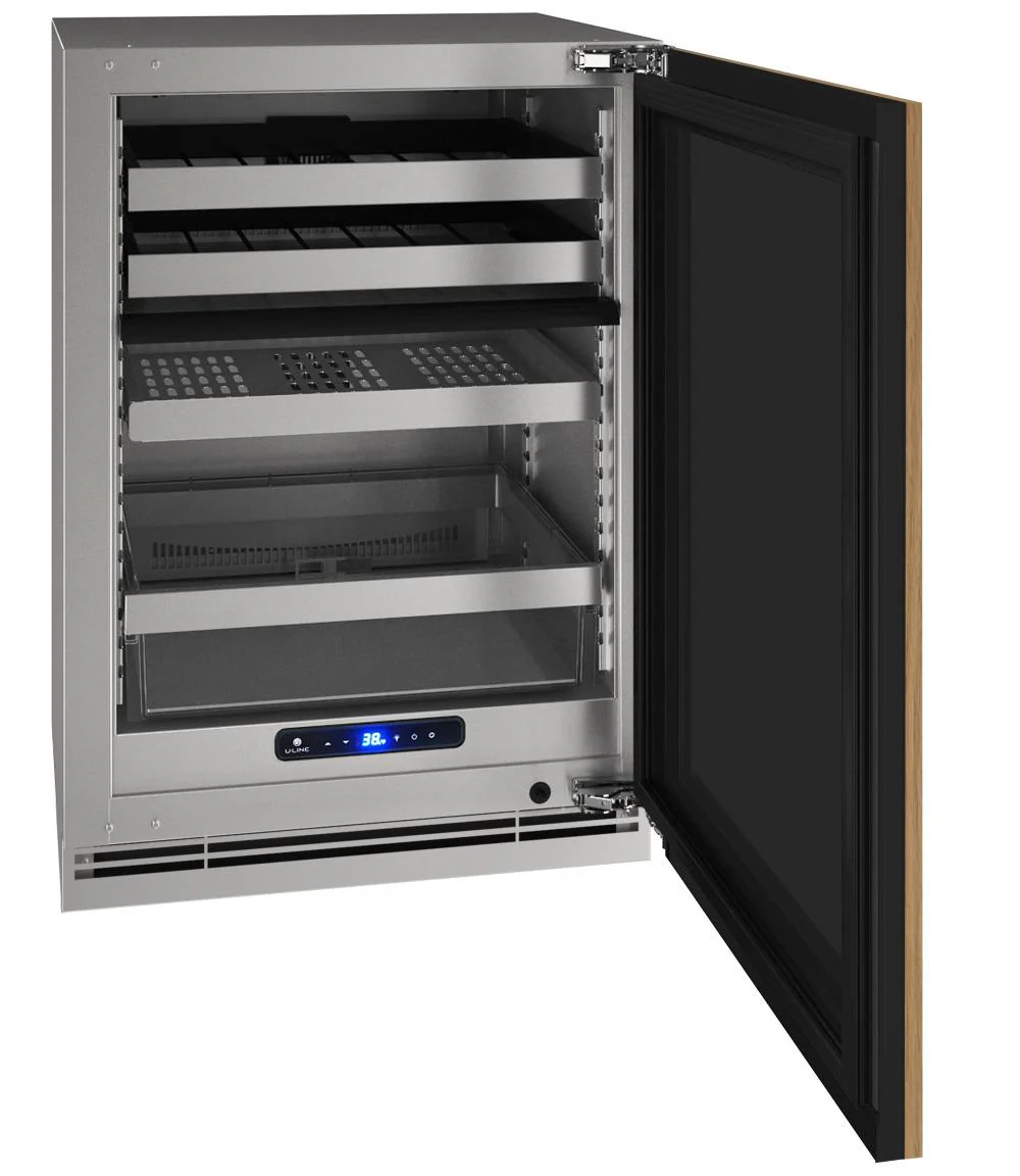 U-Line UHBD524IS01A Hbd524 24" Dual-zone Beverage Center With Integrated Solid Finish and Field Reversible Door Swing (115 V/60 Hz) - Image 2