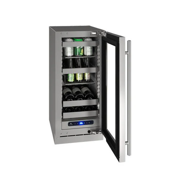 U-Line UHBV515SG01A Hbv515 15" Beverage Center With Stainless Frame Finish and Field Reversible Door Swing (115 V/60 Hz) - Image 4