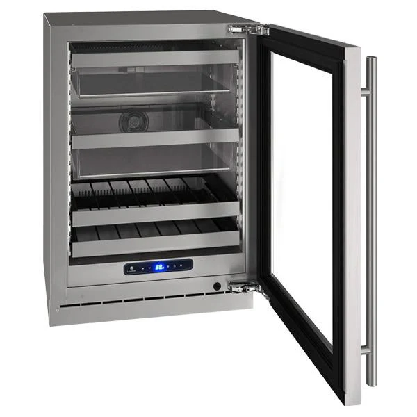 U-Line UHBV524SG41A Hbv524 24" Beverage Center With Stainless Frame Finish and Right-hand Hinge Door Swing and Lock (115 V/60 Hz) - Image 3