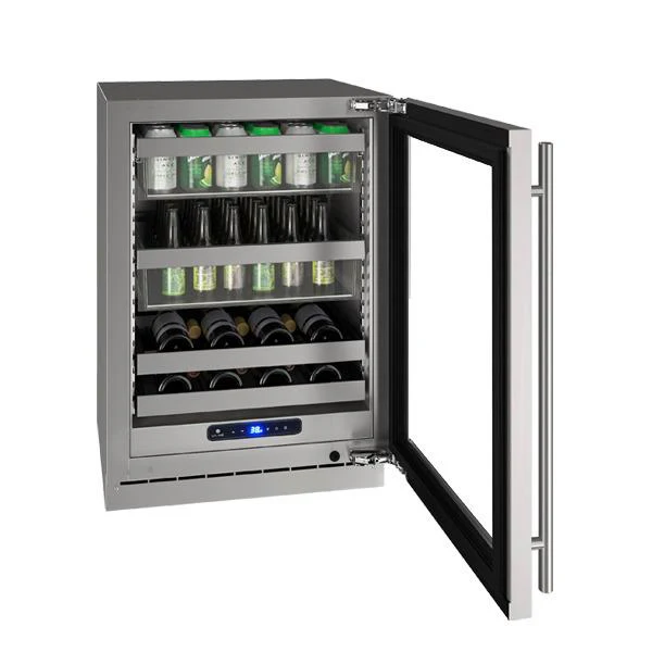 U-Line UHBV524SG51A Hbv524 24" Beverage Center With Stainless Frame Finish and Left-hand Hinge Door Swing and Lock (115 V/60 Hz) - Image 4