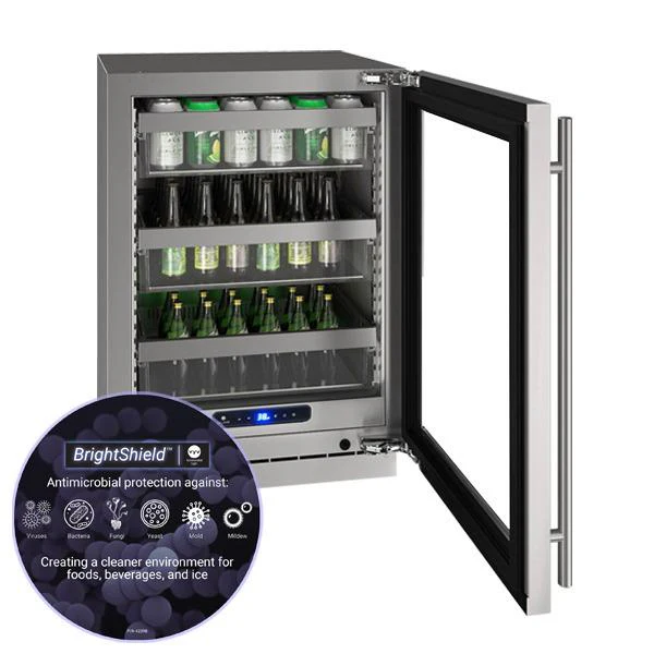 U-Line UHRE524SG01A Hre524 24" Refrigerator With Stainless Frame Finish (115 V/60 Hz) - Image 4