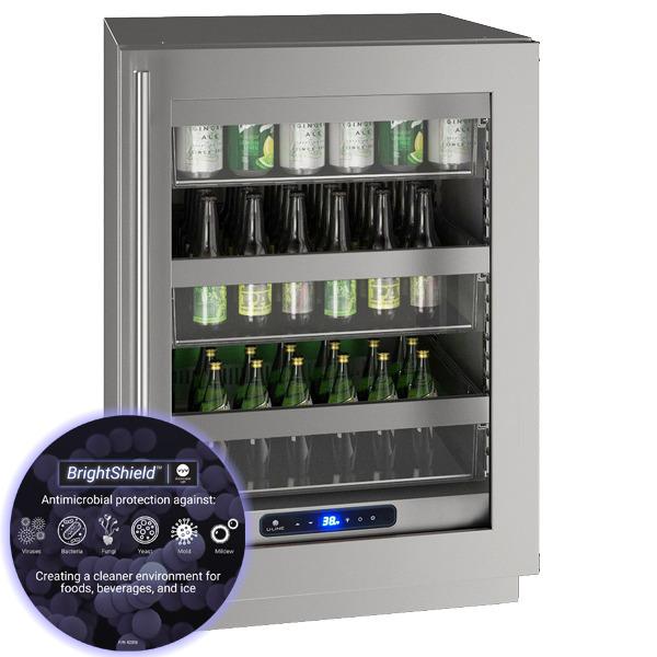 U-Line UHRE524SG81A Hre524 24" Refrigerator With Stainless Frame Finish and Brightshield (115 V/60 Hz) - Image 2
