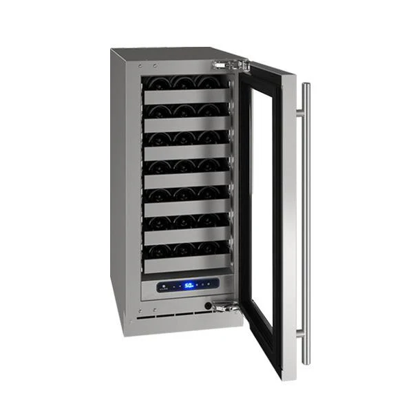 U-Line UHWC515SG51A Hwc515 15" Wine Refrigerator With Stainless Frame Finish and Left-hand Hinge Door Swing and Lock (115 V/60 Hz) - Image 4