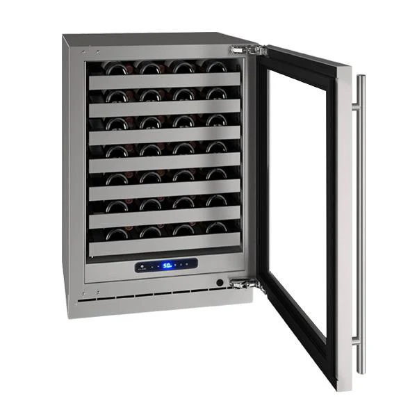 U-Line UHWC524SG51A Hwc524 24" Wine Refrigerator With Stainless Frame Finish and Left-hand Hinge Door Swing and Lock (115 V/60 Hz) - Image 4