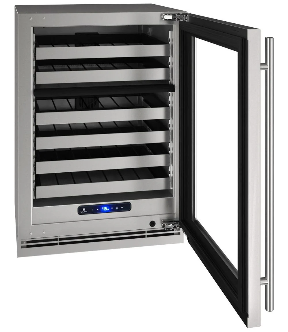 U-Line UHWD524SG01A Hwd524 24" Dual-zone Wine Refrigerator With Stainless Frame Finish and Field Reversible Door Swing (115 V/60 Hz) - Image 3