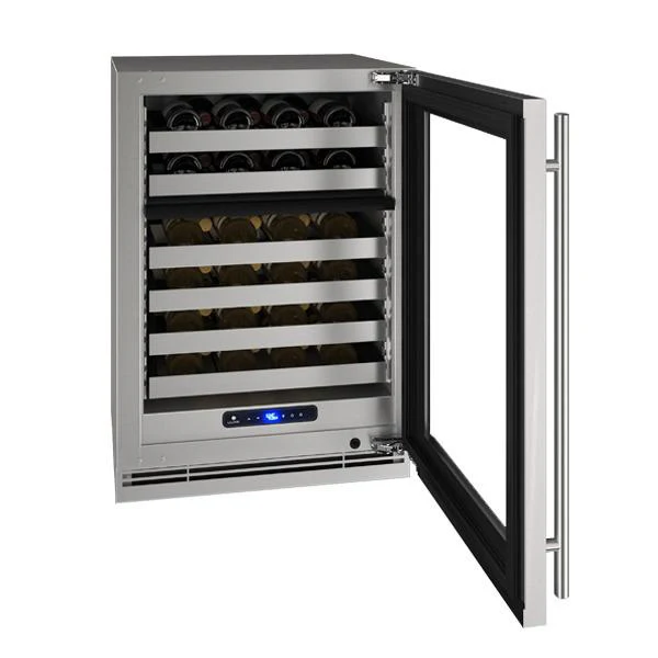 U-Line UHWD524SG01A Hwd524 24" Dual-zone Wine Refrigerator With Stainless Frame Finish and Field Reversible Door Swing (115 V/60 Hz) - Image 4