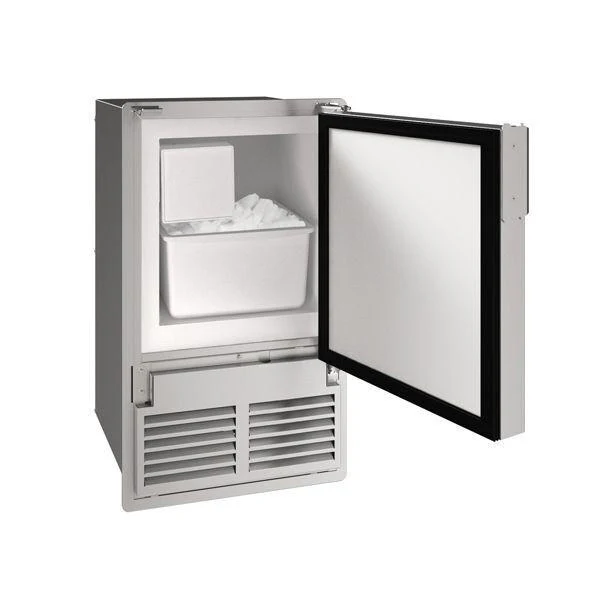 U-Line UMCR014SC01A Mcr014 14" Crescent Ice Maker With Stainless Solid Finish and Flush To Cabinet (115 V/60 Hz) - Image 3