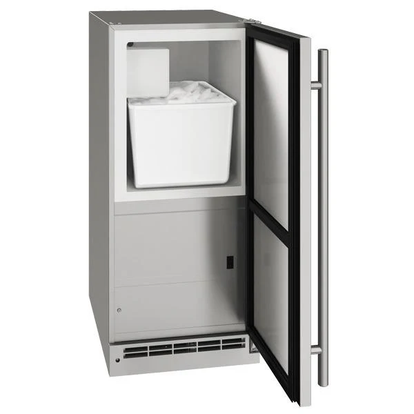 U-Line UOCR115SS01A 15" Crescent Ice Maker With Stainless Solid Finish (115 V/60 Hz Volts /60 Hz Hz) - Image 2