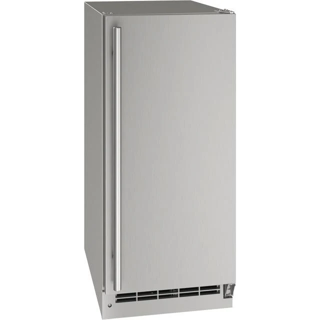 U-Line UONB115SS01A Outdoor Collection 15" Nugget Ice Machine With Stainless Solid Finish and Field Reversible Door Swing (115 Volts / 60 Hz) - Image 2