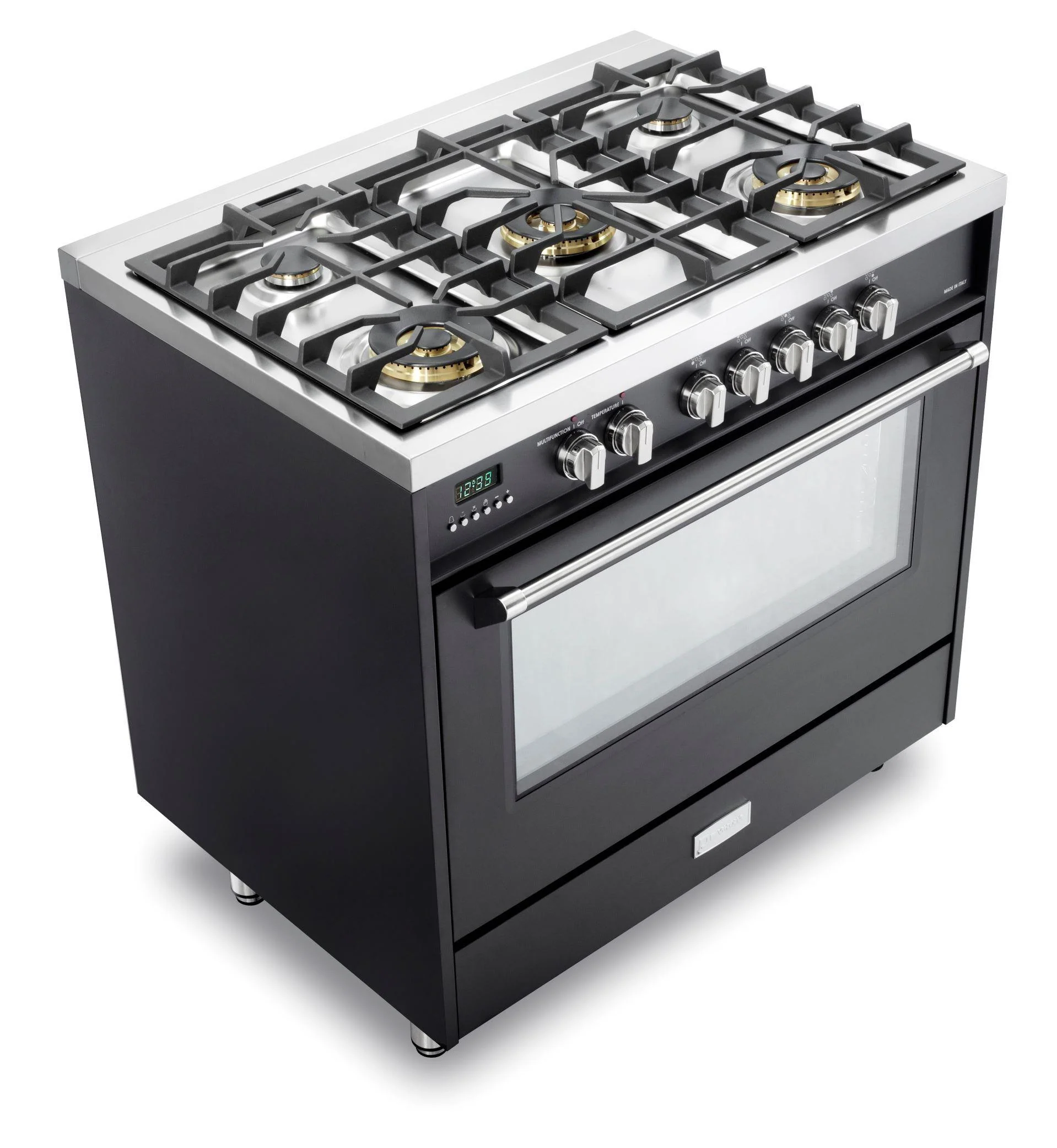 Designer 36" Dual Fuel Single Oven Range - Matte Black - Image 2