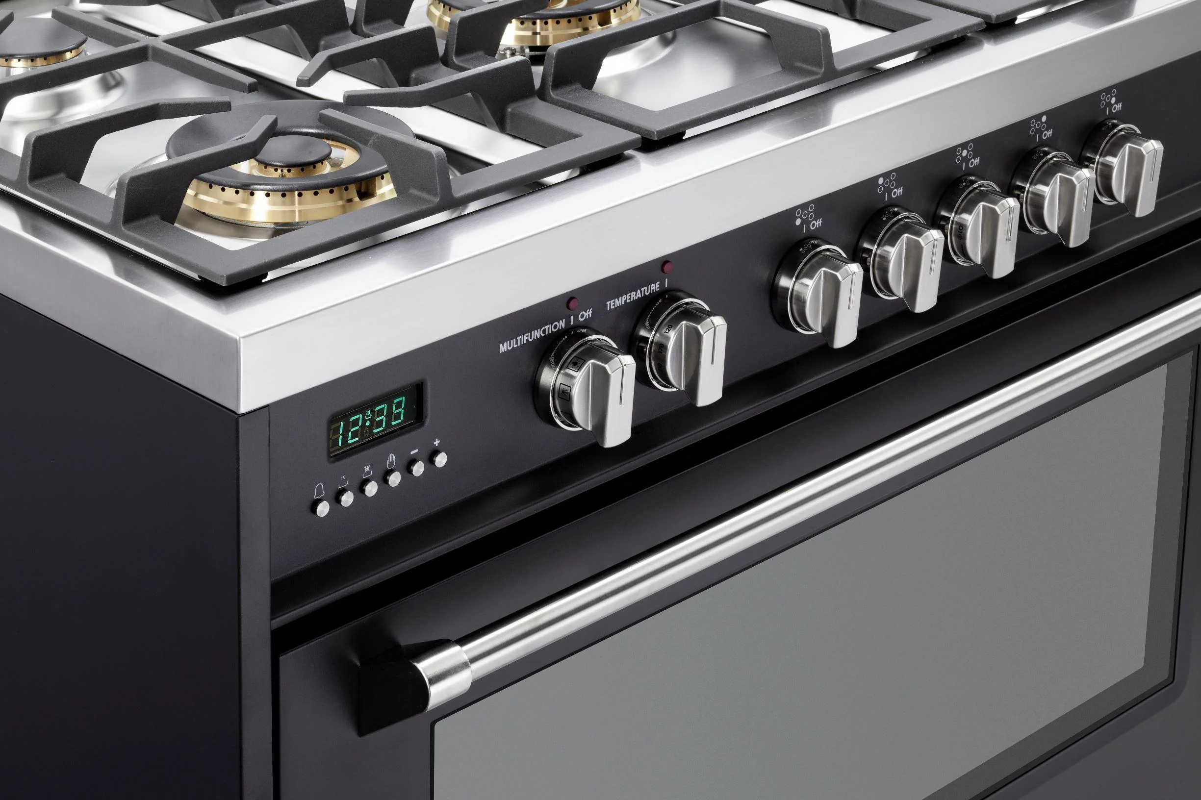 Designer 36" Dual Fuel Single Oven Range - Matte Black - Image 6
