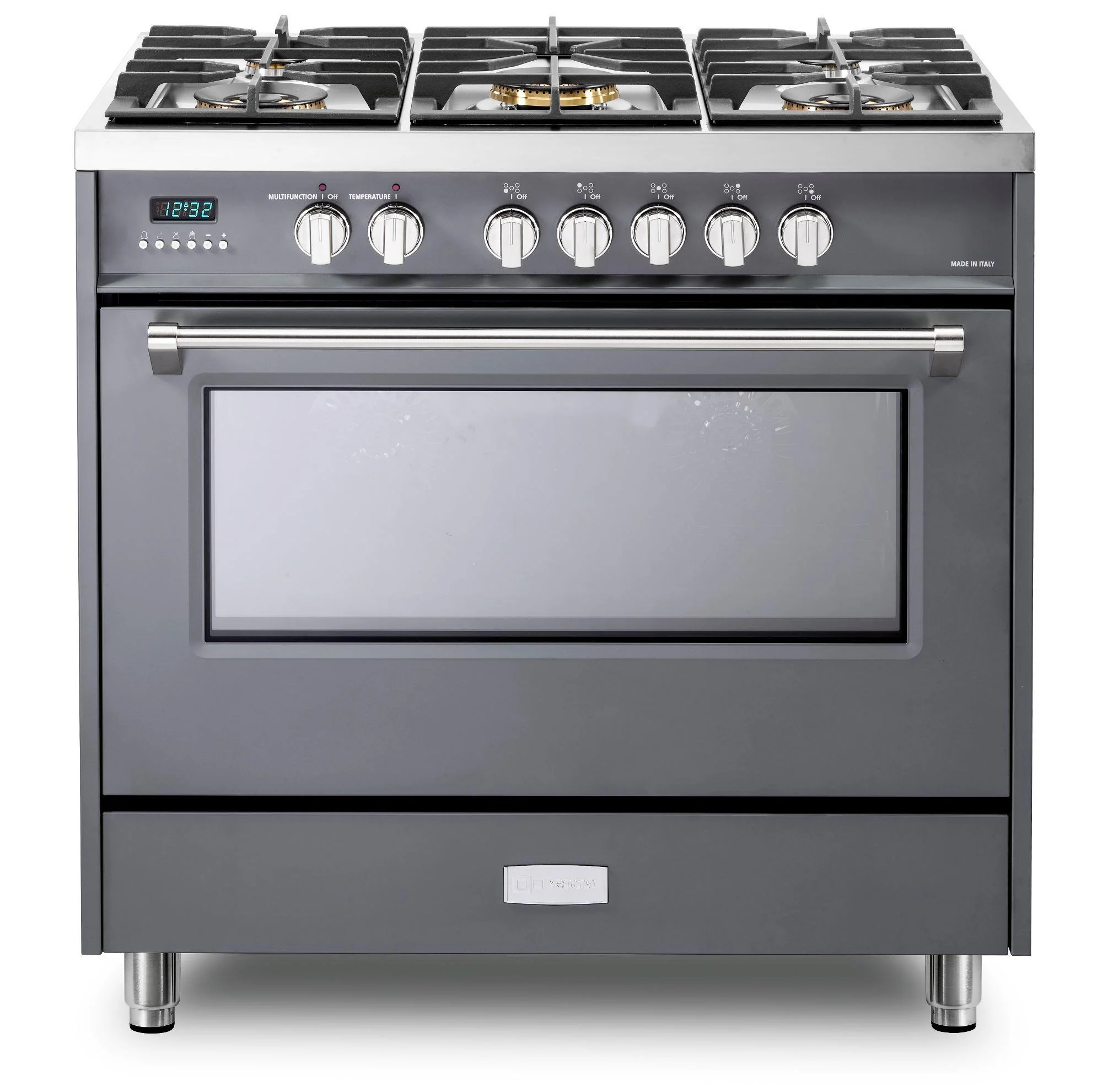 Verona VDFSGE365SG Designer 36" Dual Fuel Single Oven Range - Slate Gray