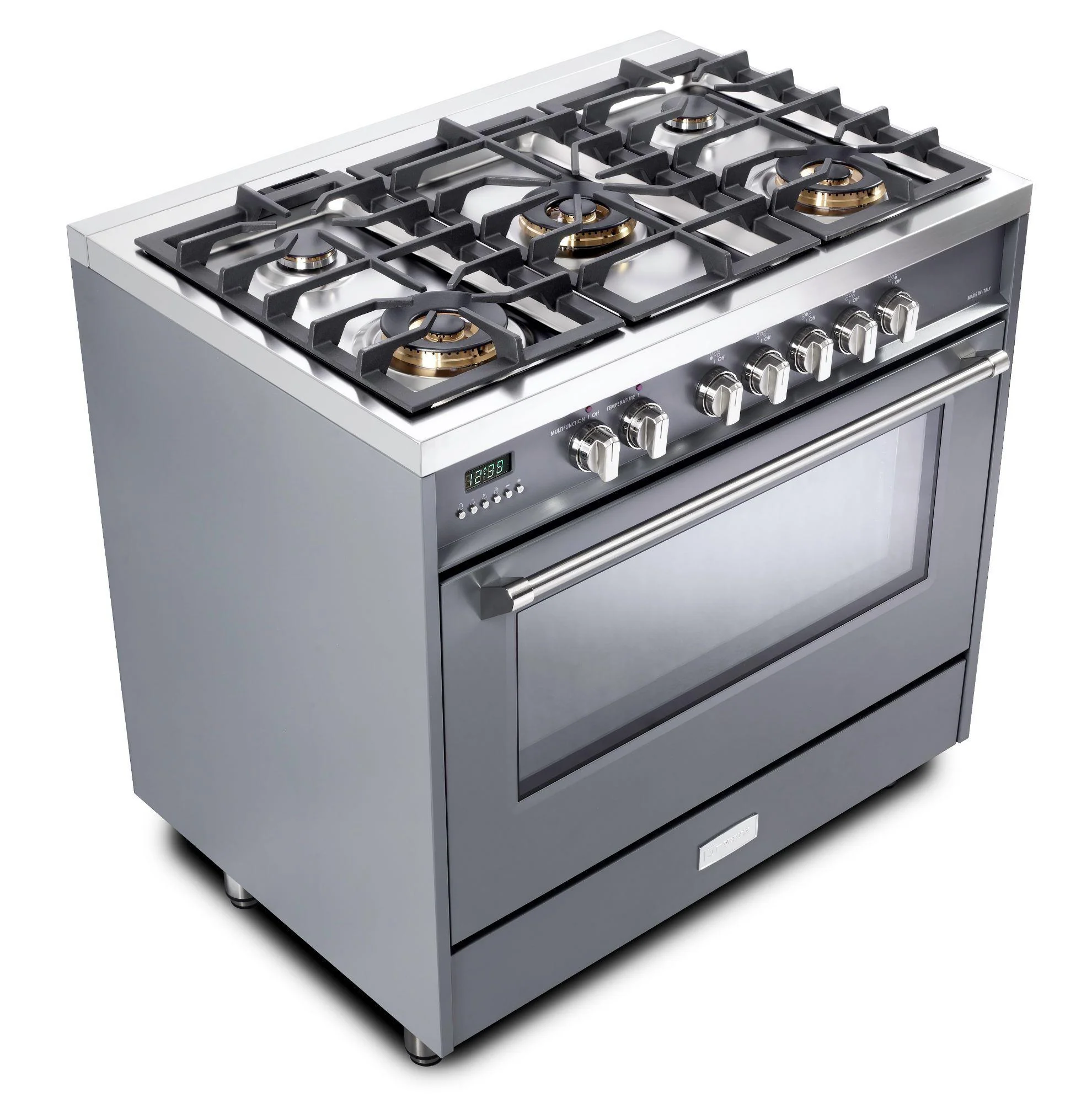 Verona VDFSGE365SG Designer 36" Dual Fuel Single Oven Range - Slate Gray - Image 6