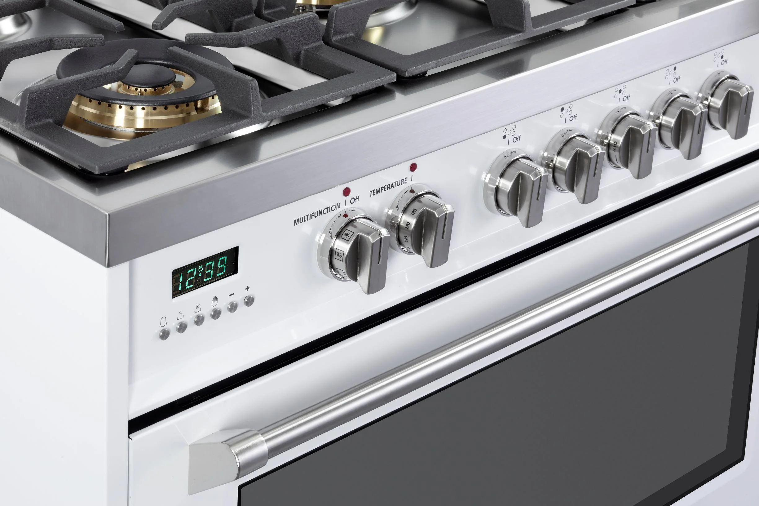 Verona VDFSGE365W Designer 36" Dual Fuel Single Oven Range - White - Image 3