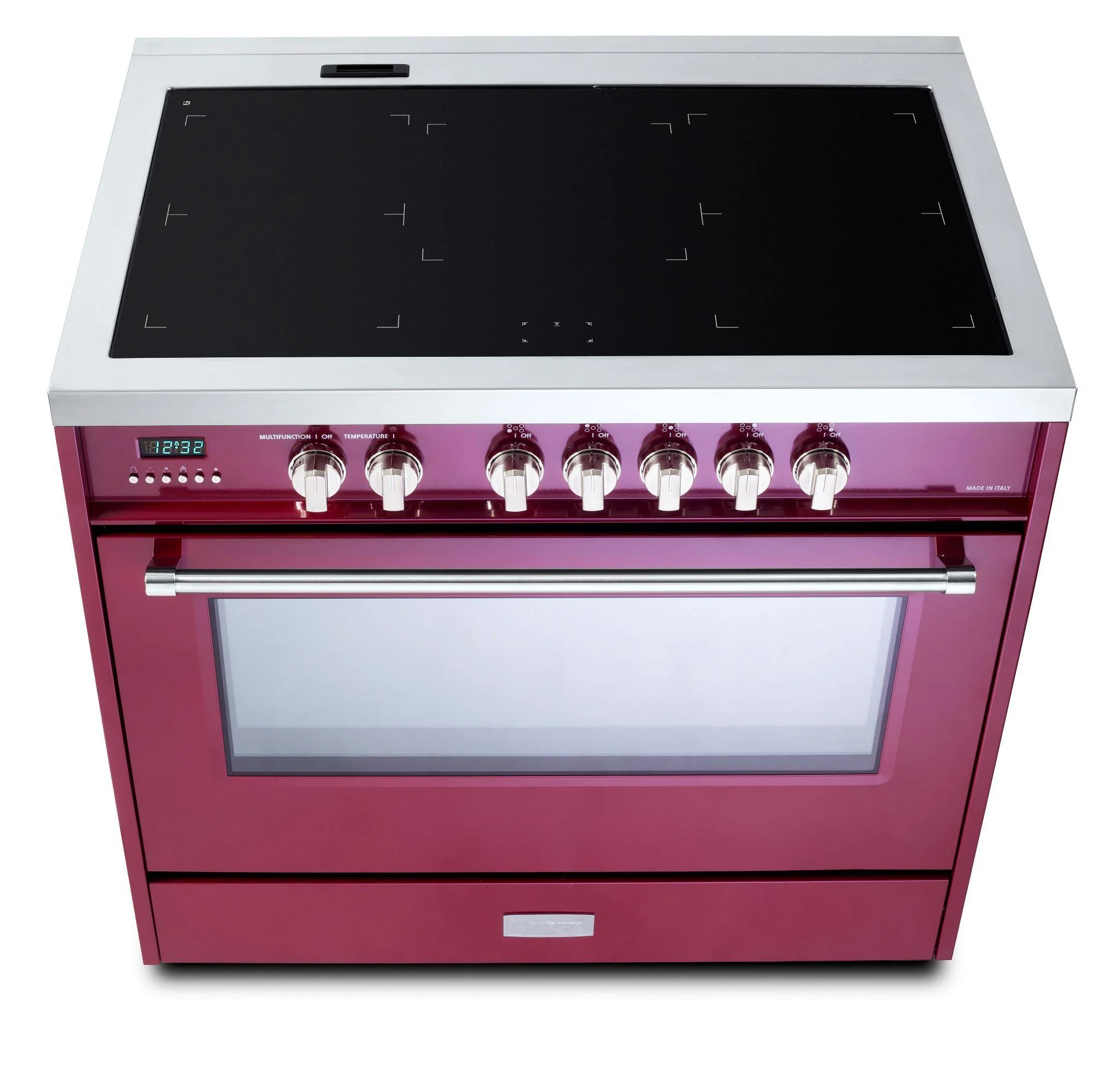 Verona VDFSIE365BU Designer 36" Induction Single Oven Range - Burgundy - Image 6