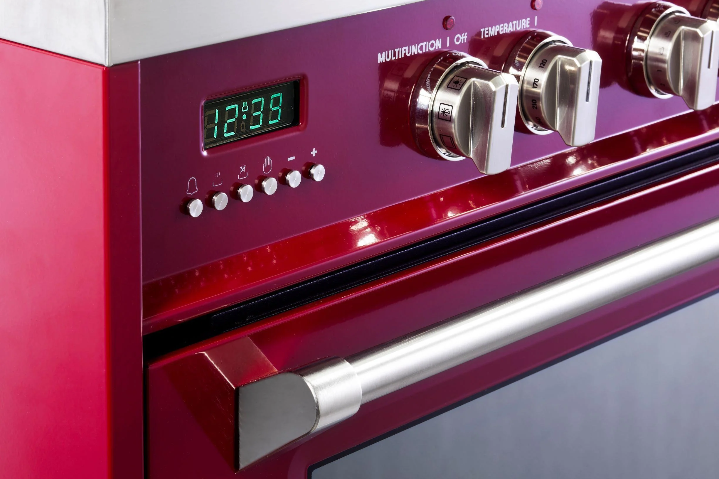 Verona VDFSIE365BU Designer 36" Induction Single Oven Range - Burgundy - Image 7