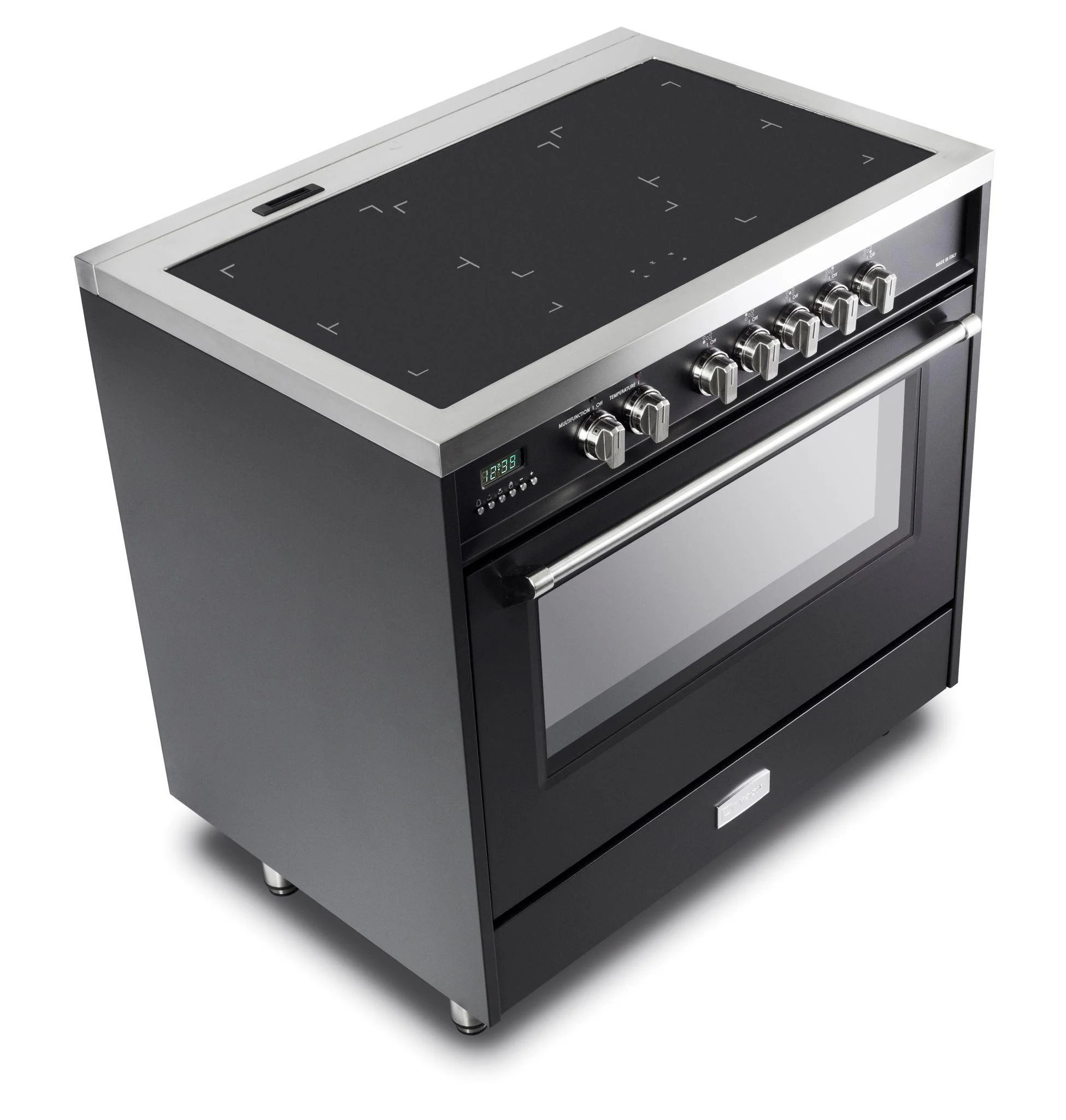Designer 36" Induction Single Oven Range - Matte Black - Image 2
