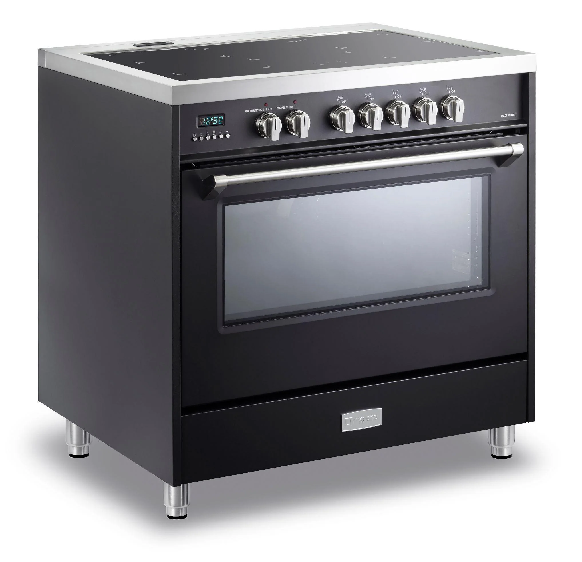 Designer 36" Induction Single Oven Range - Matte Black - Image 3