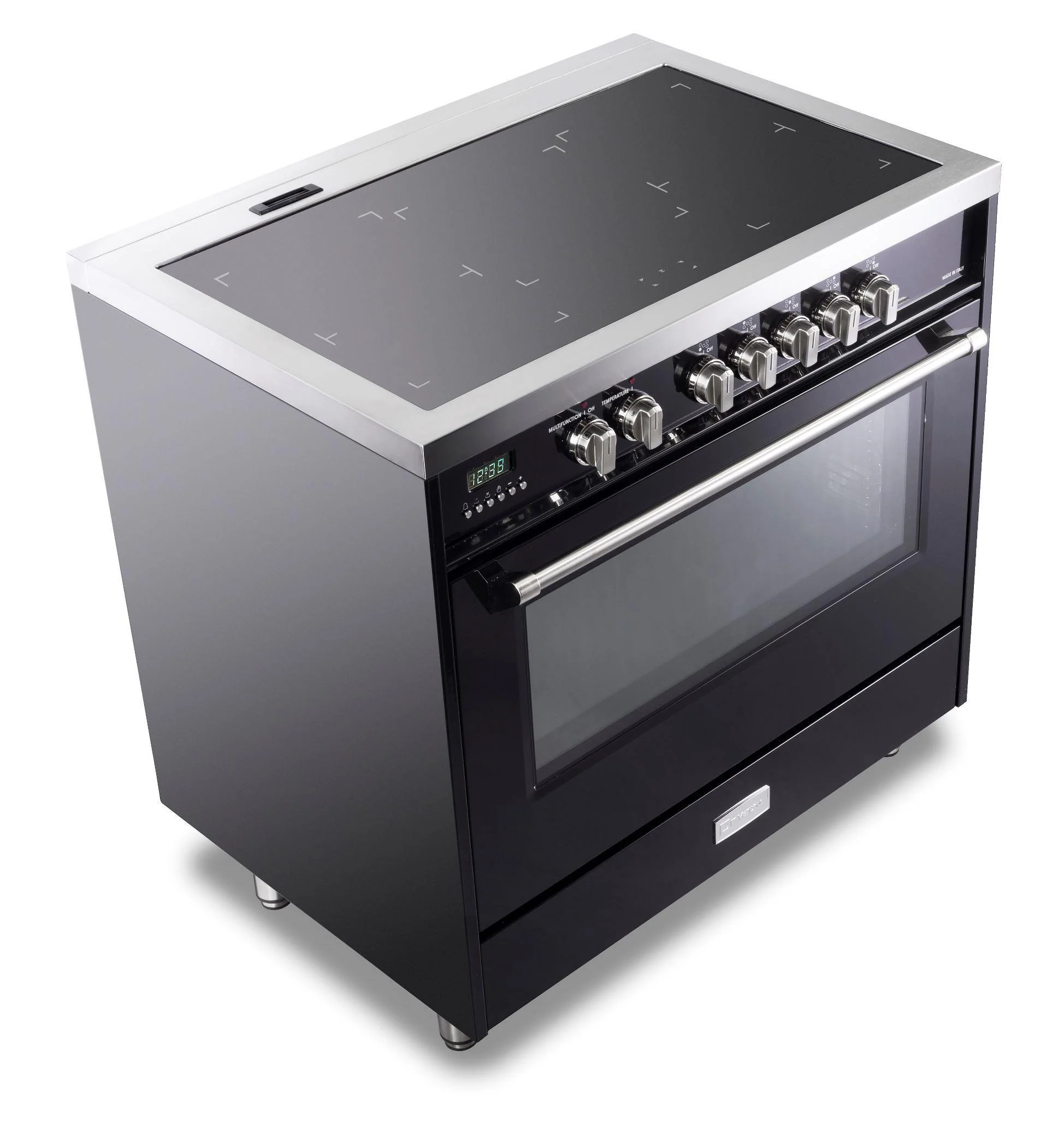 Verona VDFSIE365GB Designer 36" Induction Single Oven Range - Gloss Black - Image 5