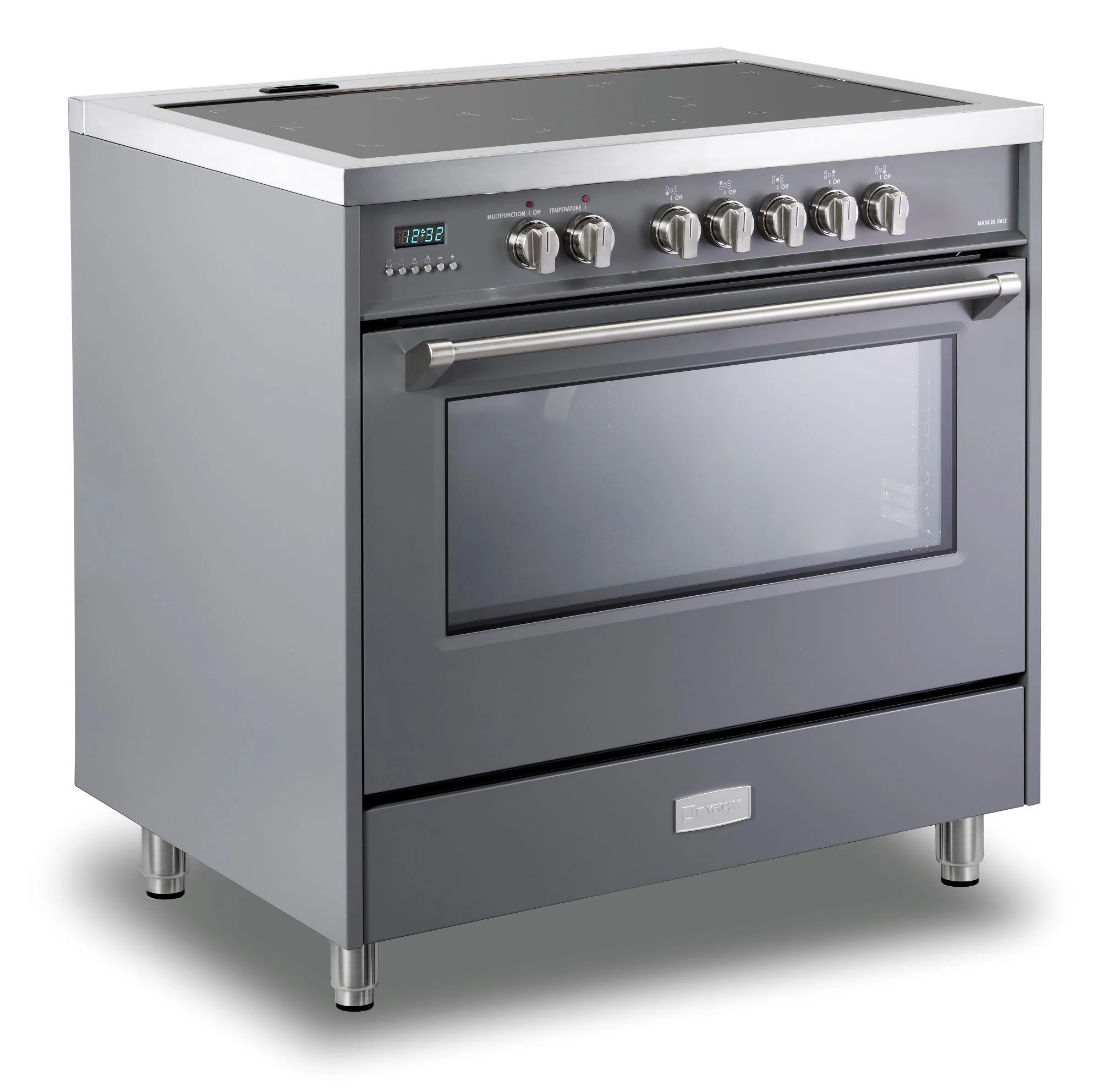 Verona VDFSIE365SG Designer 36" Induction Single Oven Range - Slate Gray - Image 2