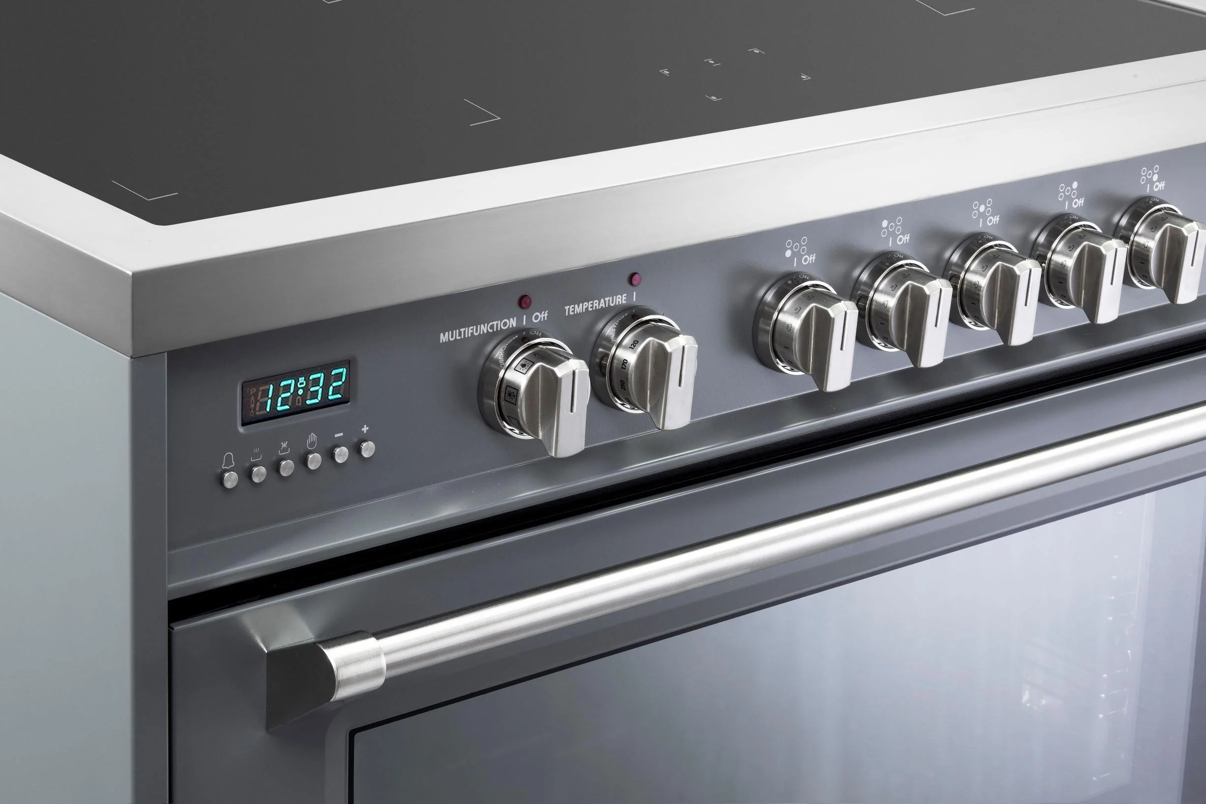 Verona VDFSIE365SG Designer 36" Induction Single Oven Range - Slate Gray - Image 4