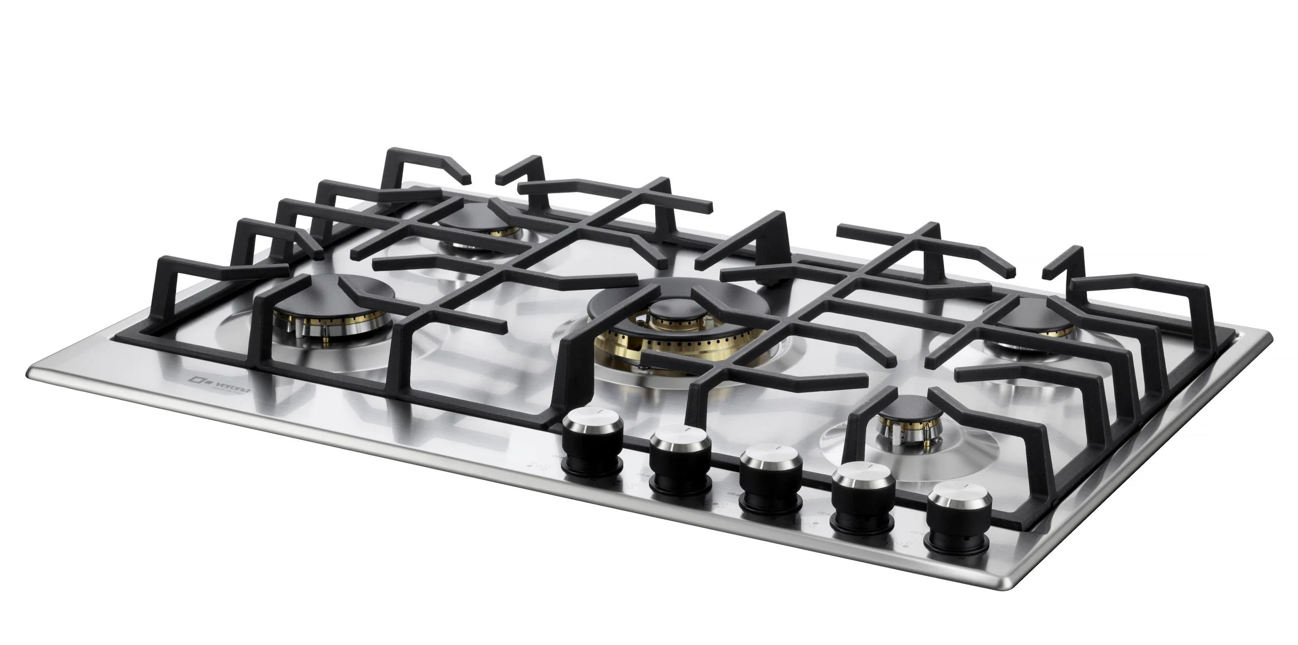 VDGCT530FSS Verona 30" Designer Gas Cooktop-Brass Burners SS - Image 3