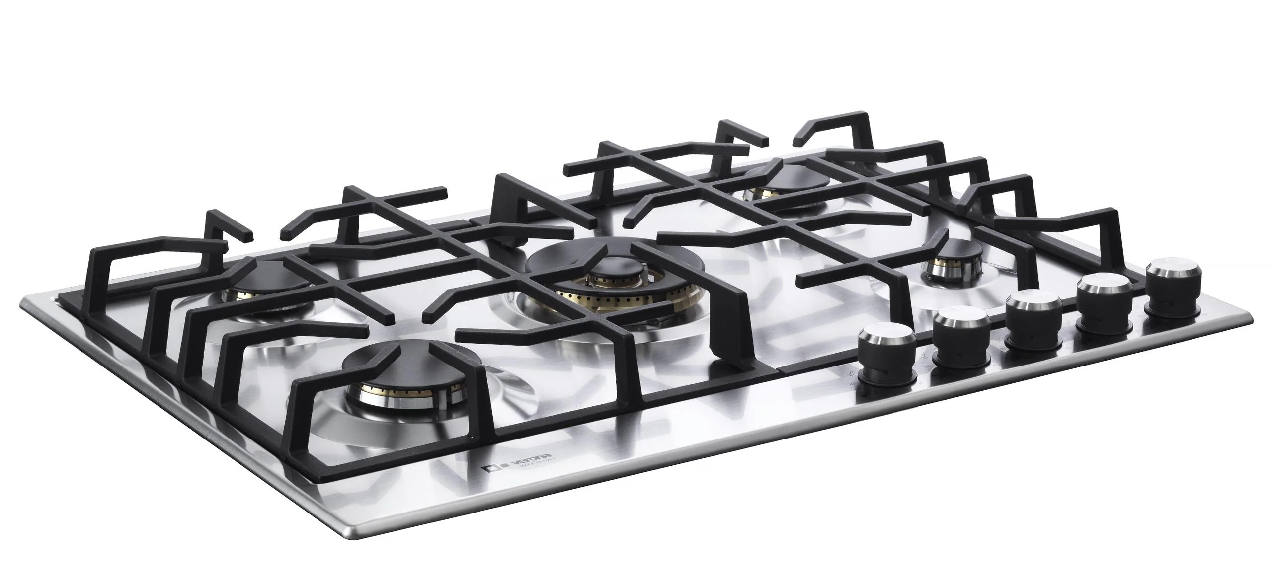 VDGCT530FSS Verona 30" Designer Gas Cooktop-Brass Burners SS - Image 4
