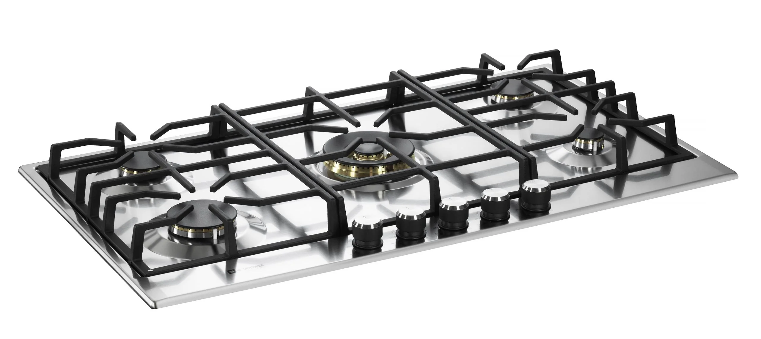 VDGCT536FSS Verona 36" Designer Gas Cooktop-Brass Burners SS - Image 3