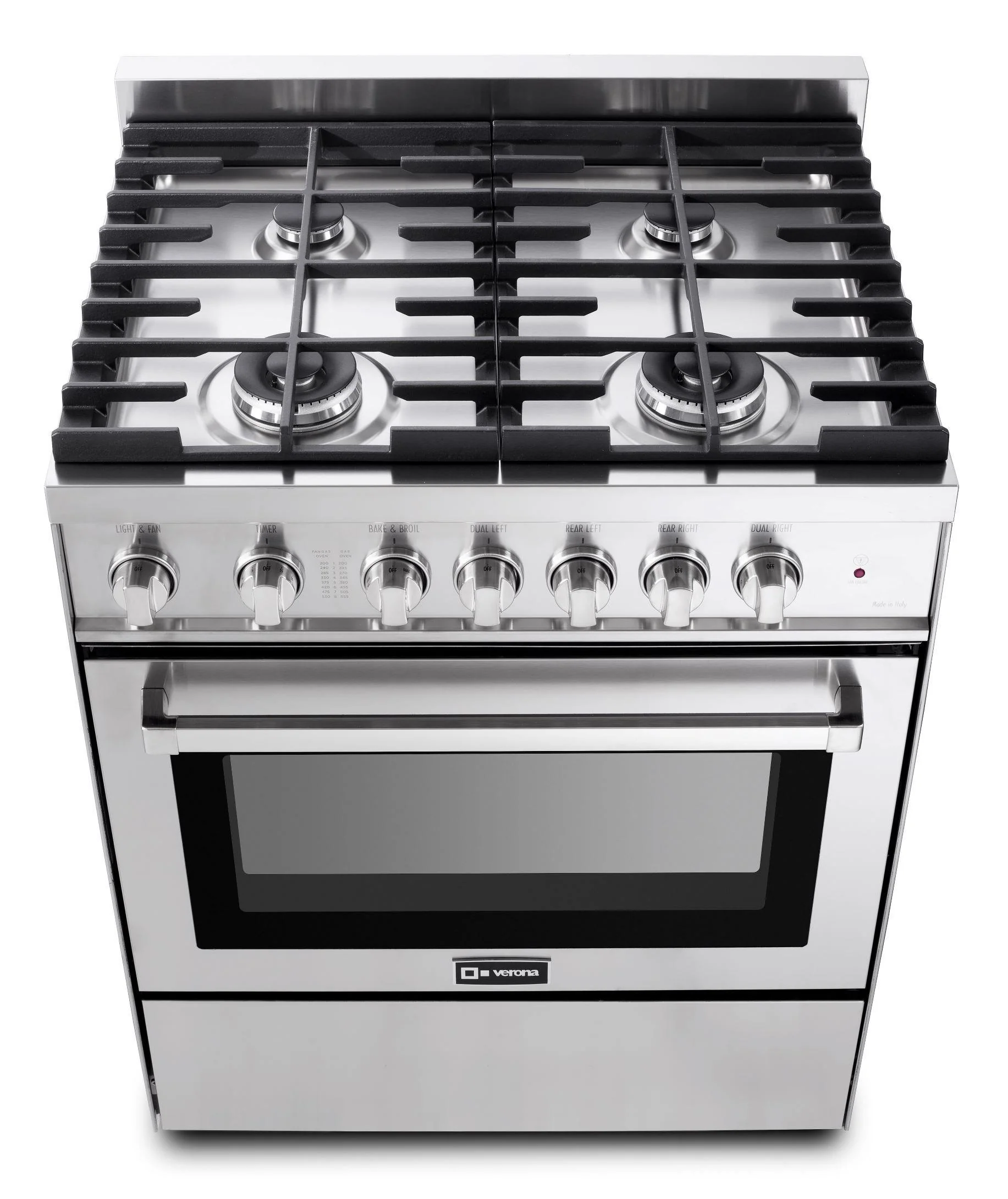 Verona VEFSGG304NSS 30" Gas Range - Stainless Steel - Image 3